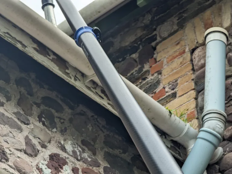 Gutters are cleaned by owner Paul in style